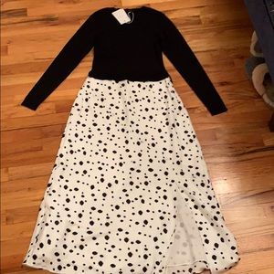 NWT Ted Baker white silk dress